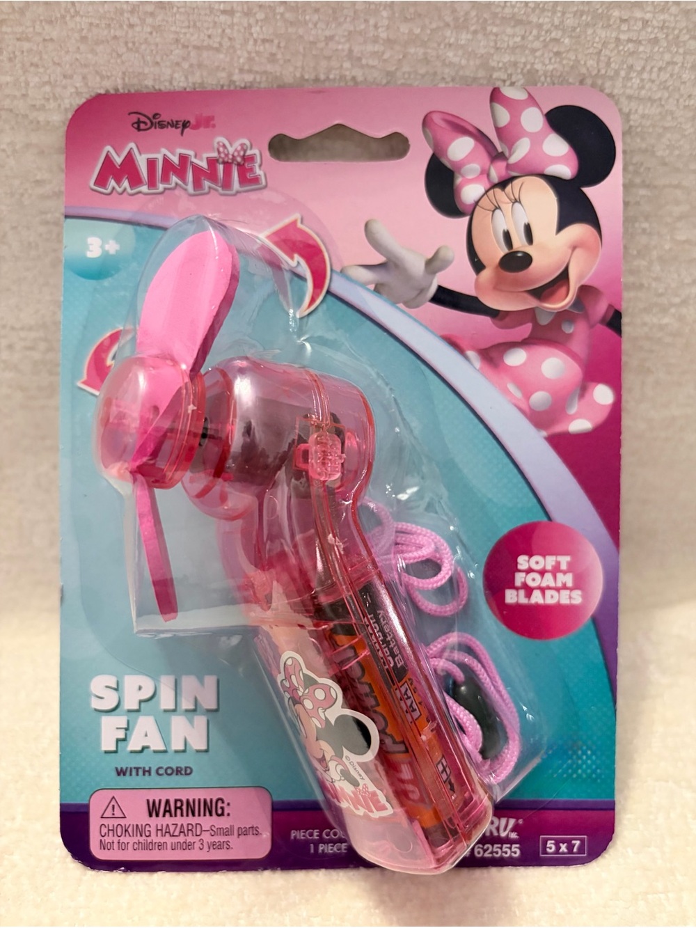 Minnie Mouse Portable Spin Fan - Pink